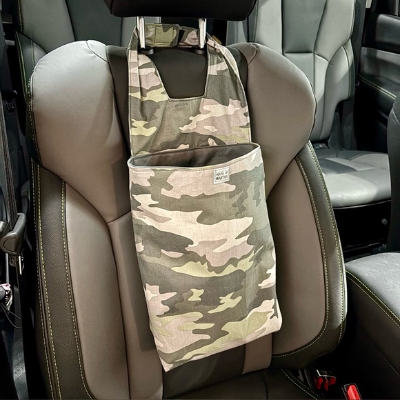 Hand Crafted Other - Car Trash/Utility Tote Bag Camo 9” wide x 4” deep x 12” long 10” strap Handmade